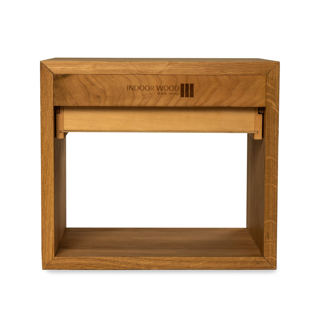 Nattduksbord i massiv Ek