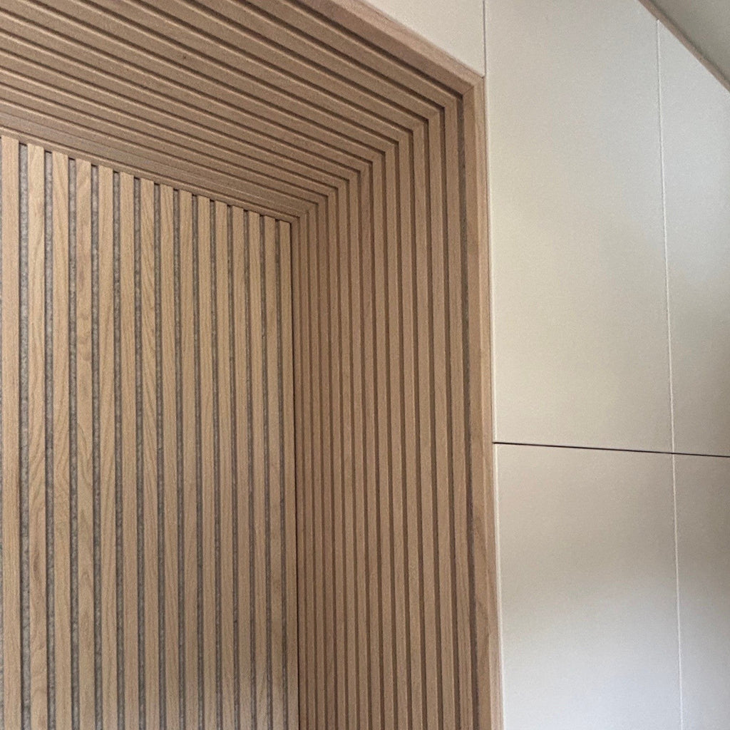 Akustikpanel PREMIUM Ask (vitlackad)