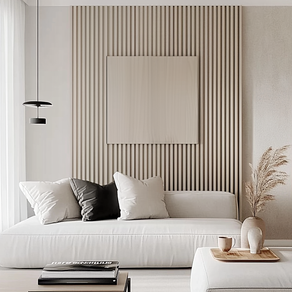 Akustikpanel Ask - vitlackad