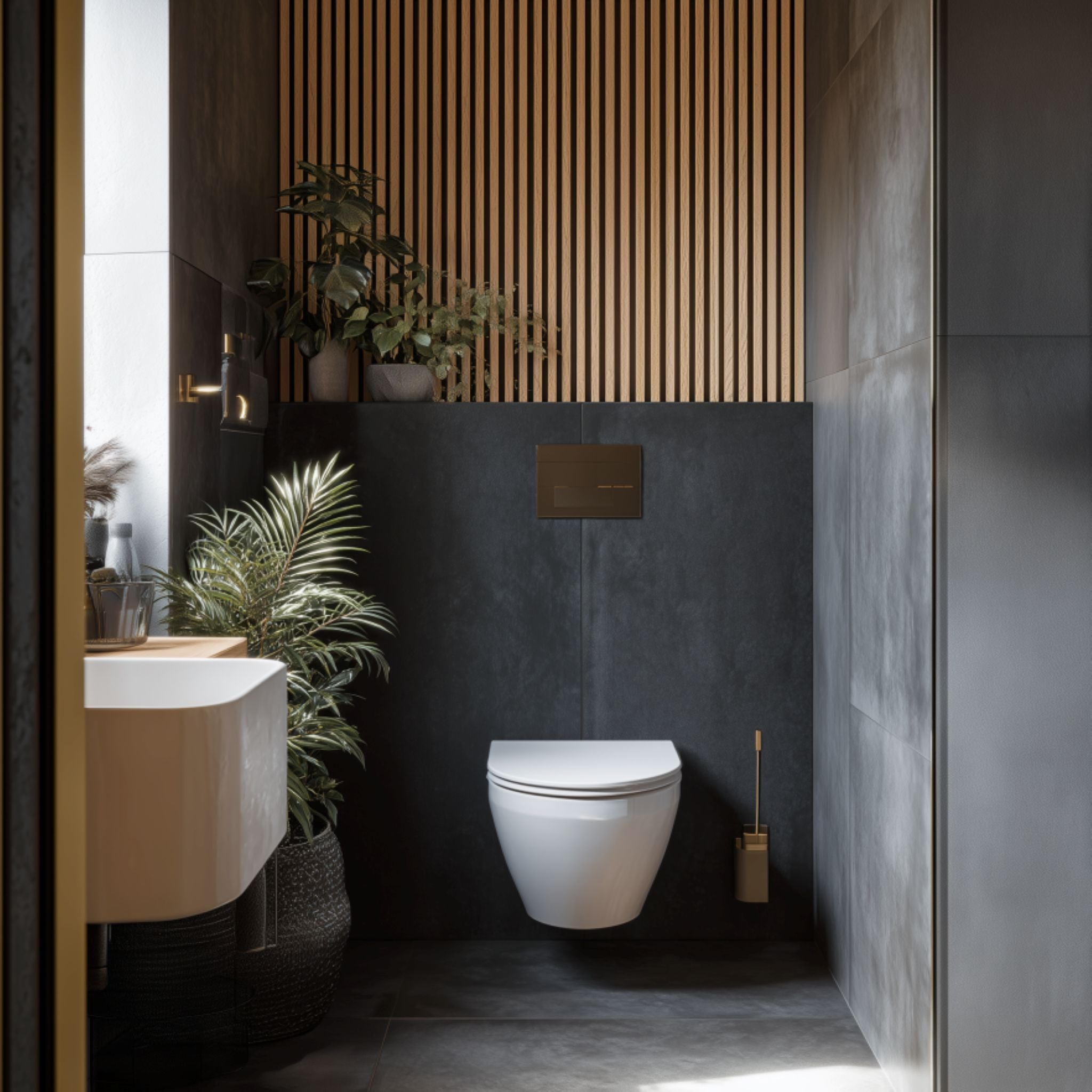 Badrumspanel - Elegant ek - NYHET