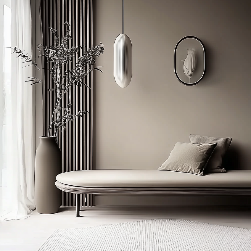 Akustikpanel Grå Ek