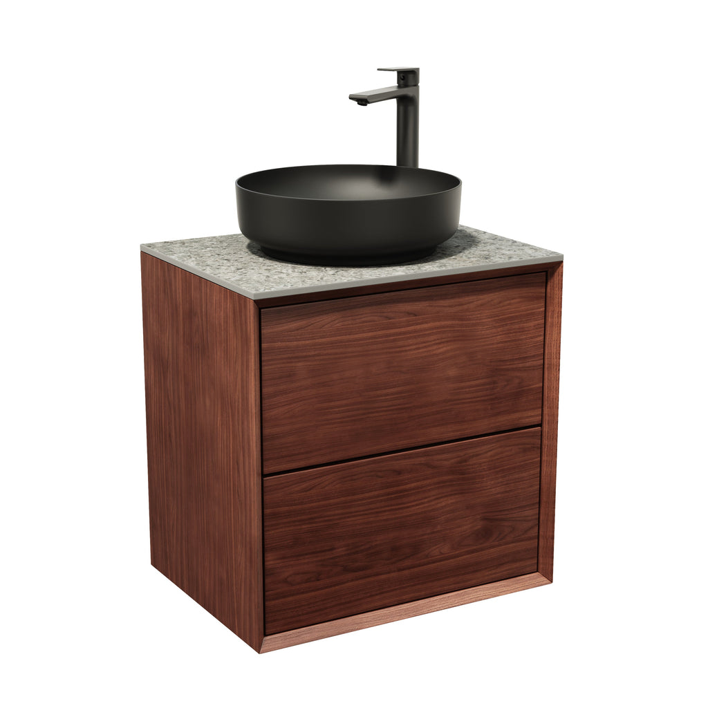 Tvättställsskåp i Massiv Valnöt 60 cm - IW60