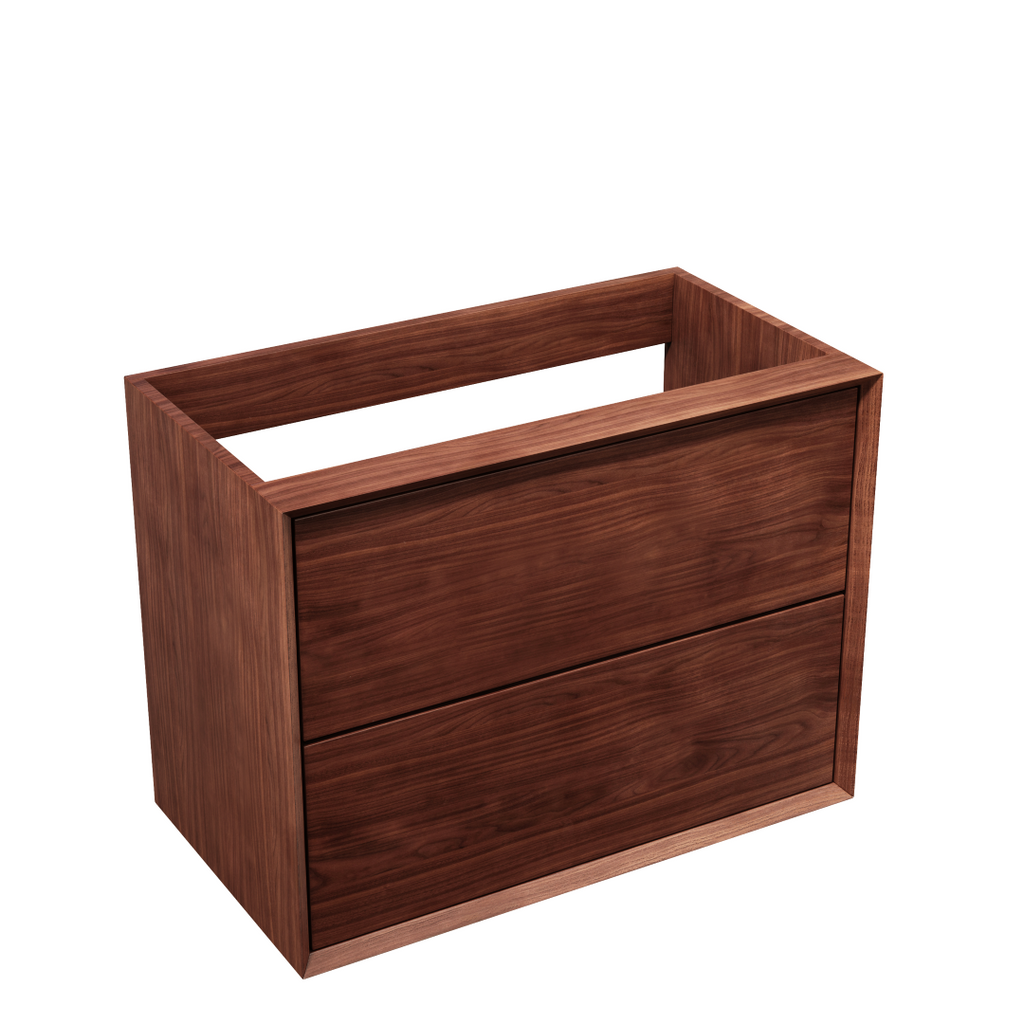 Tvättställsskåp i Massiv Valnöt 80 cm - IW80