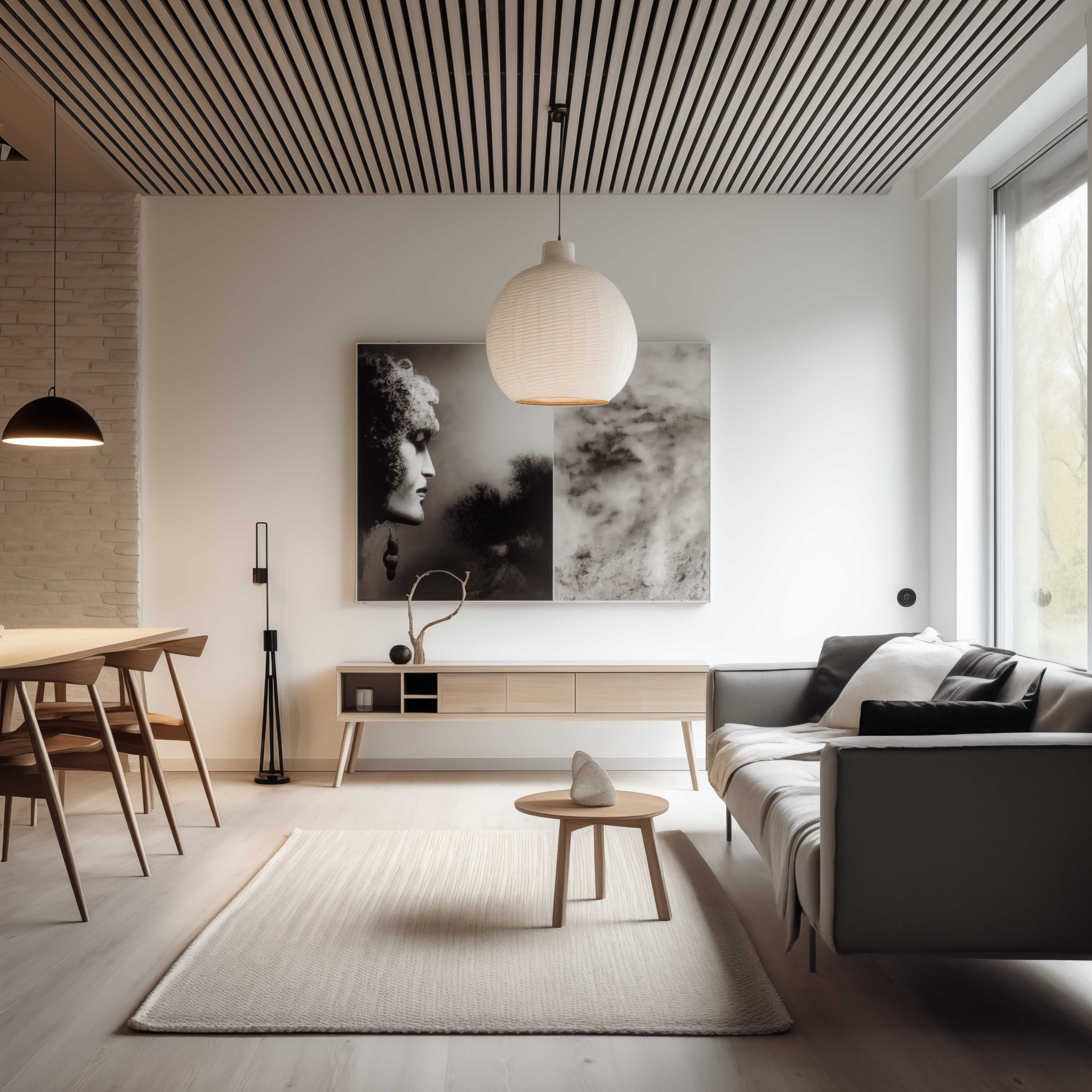 Akustikpanel Ask - vitlackad