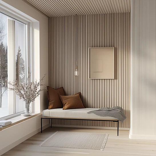 Akustikpanel Ask - vitlackad