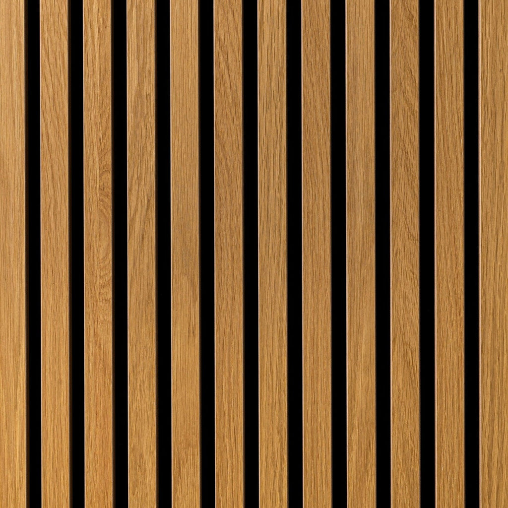 Sänggavel i akustikpanel, höjd 120 cm, bredd 245 cm, träslag Ek