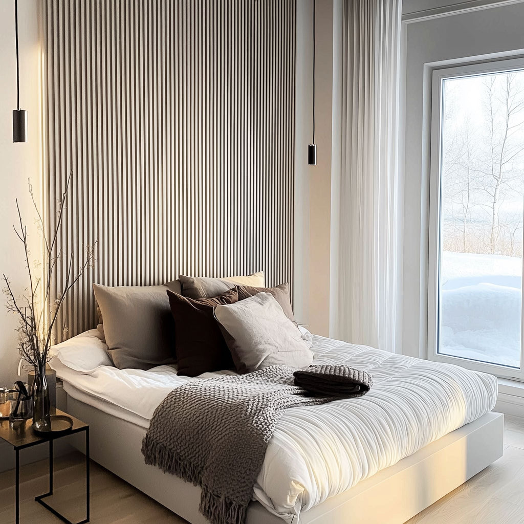 Akustikpanel PREMIUM Ask (vitlackad)