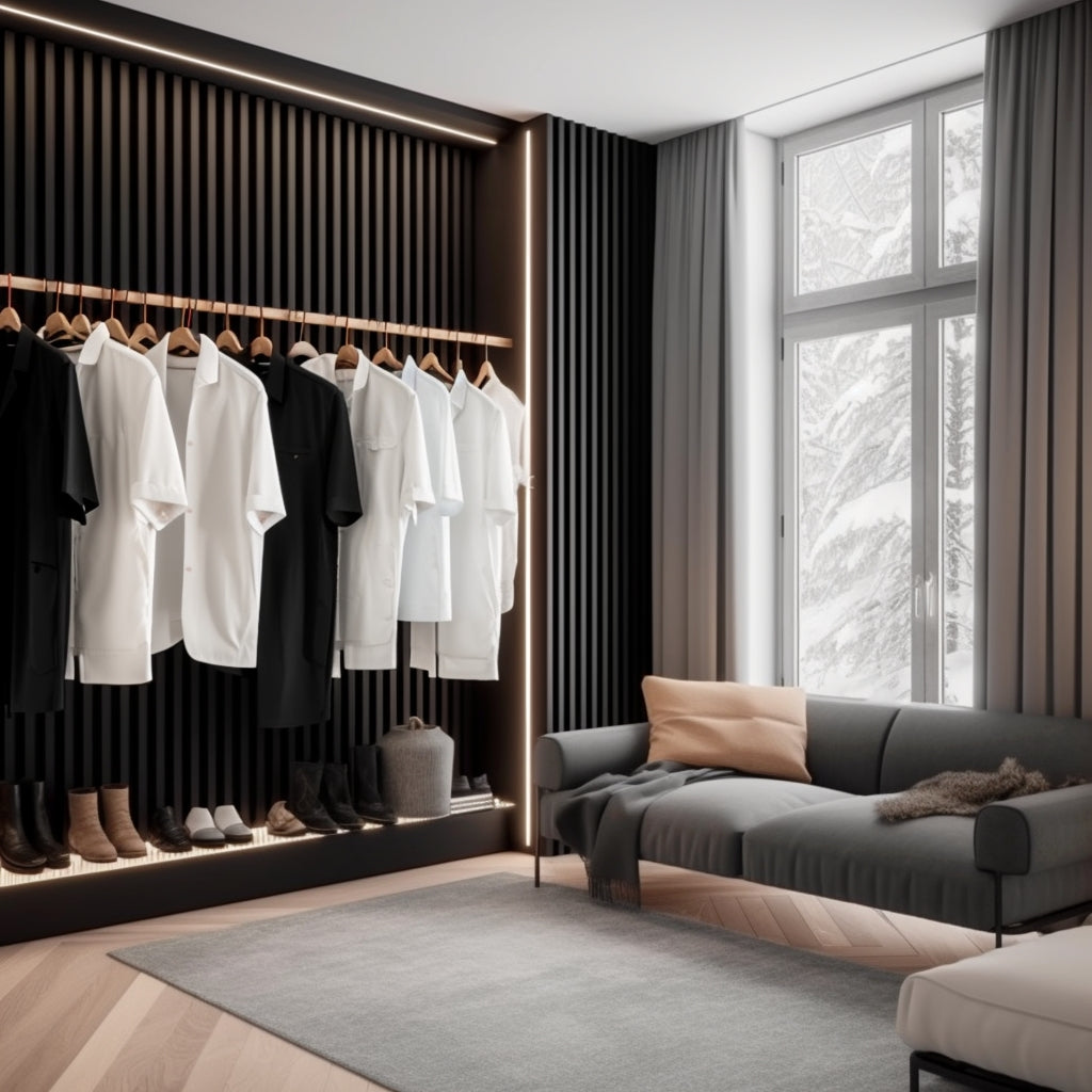 Akustikpanel Svart Ek - oljad