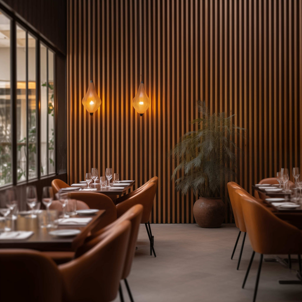 Akustikpanel Teak - oljad