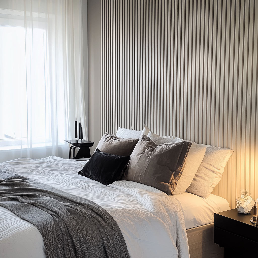 Akustikpanel PREMIUM Ask (vitlackad)